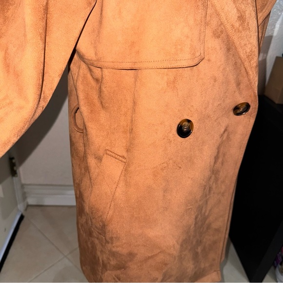 Marc New York Camel Color Suede Coat Size Medium - Picture 9 of 9